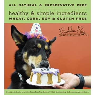 Bubba Rose Biscuit Company: White Dog Birthday Cake - Crunchy Biscuit Texture - Natural Gourmet Dog ...