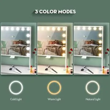 Hollywood Vanity Mirror with 3 Color Modes & Lights