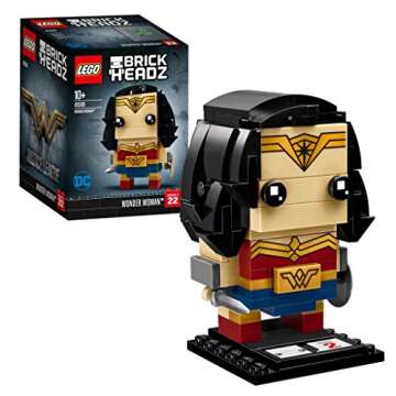 LEGO Brickheadz 41599 "Wonder Woman Construction Toy, Multi-Colour