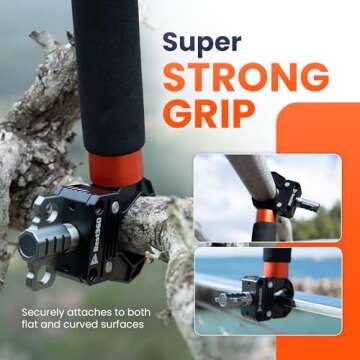 Best360 Aluminium Camera Clamp for Insta360 X4/X3/ONE X2 & Timelapse Adventures