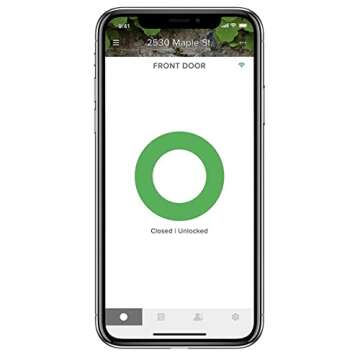 August Home Smart Lock + Connect Wi-Fi Bridge, Satin Nickel, Works with Alexa, Keyless Home Entry from Anywhere