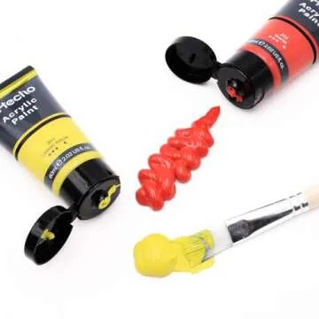 Artecho Professional Acrylic Paint Set with 24 Vibrant Colors