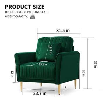 Elegant Velvet Accent Chair for Modern Living Spaces