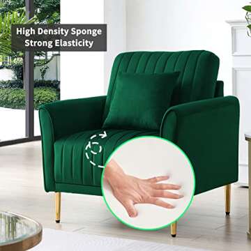 Elegant Velvet Accent Chair for Modern Living Spaces