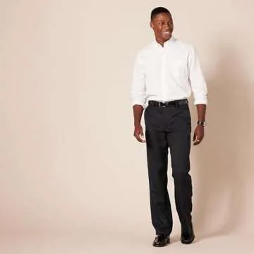 Amazon Essentials Classic-Fit Expandable-Waist Dress Pants