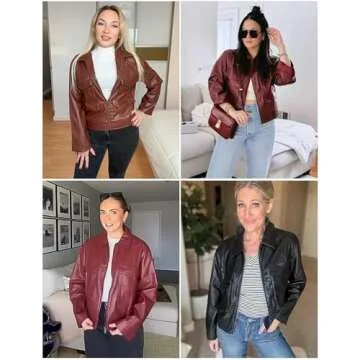 Stylish Women's Brown Bomber Motorcycle Jacket