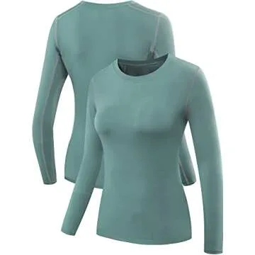NELEUS Women's Athletic Compression Long Sleeve Shirts