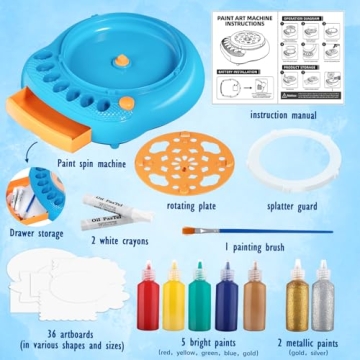 Creative Paint Spin Art Machine for Kids 4-10 Years