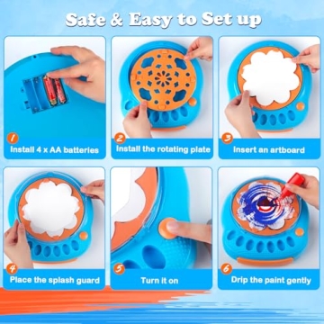 Creative Paint Spin Art Machine for Kids 4-10 Years