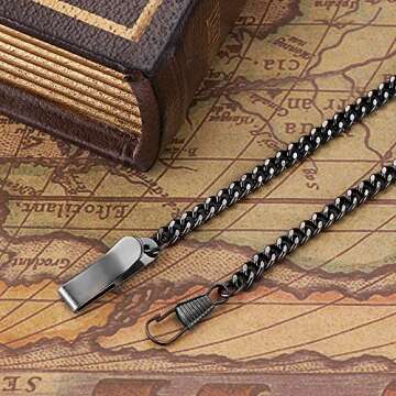 Personalized Mechanical Pocket Watch - Engraved Gift for Him