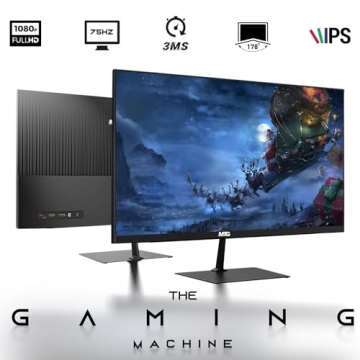 TechMagnet HP G3 Gaming Desktop PC - Intel i7, Dual 24" MTG Monitors