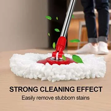 PULNDA Spin Mop Set with 3 Microfiber Refill Heads