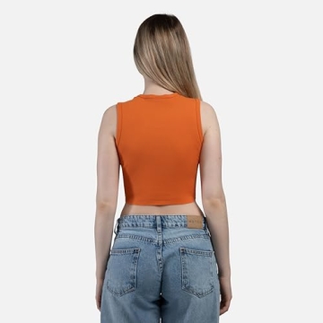 Hype & Vice Cropped Tank for Women - Game Day Essential