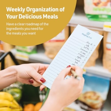 Golden 4Rabbits Meal Planner & Grocery List Magnet