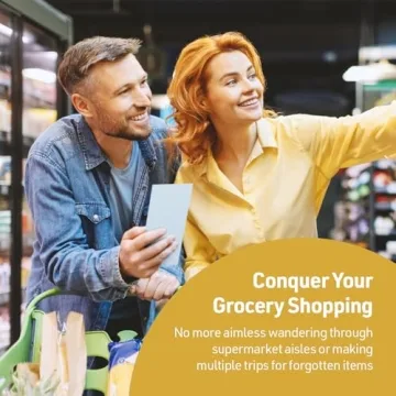 Golden 4Rabbits Meal Planner & Grocery List Magnet