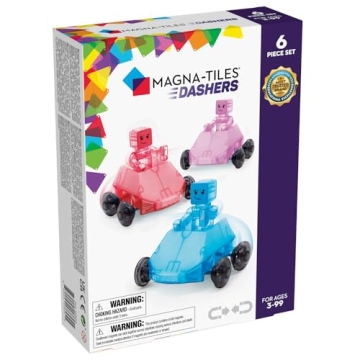 MAGNA-TILES Dashers 6-Piece Interactive Play Set