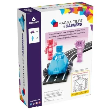 MAGNA-TILES Dashers 6-Piece Interactive Play Set
