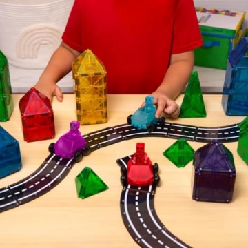 MAGNA-TILES Dashers 6-Piece Interactive Play Set