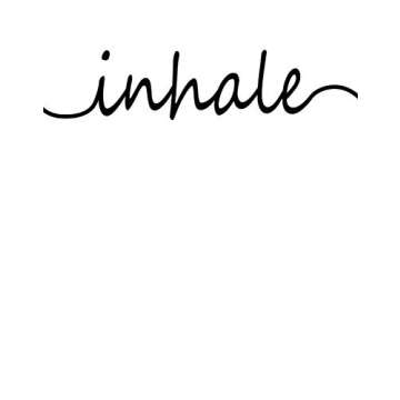 Inhale Exhale - Great Yoga Poster for Gym, Calming Home and Bedroom Decor, Calm and Peace Minimalist...