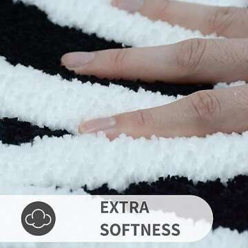 Get Naked Bath Mat, Non-Slip Bathroom Rug, Tufted Area Rug, Slogan Bathroom Rug, Black Bath Mat, Nov...