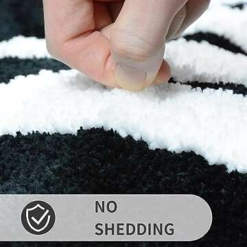 Get Naked Bath Mat, Non-Slip Bathroom Rug, Tufted Area Rug, Slogan Bathroom Rug, Black Bath Mat, Novelty Bath Mat, Absorbent Bath Mat - Black,20"x32"