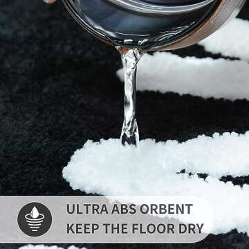 Get Naked Bath Mat, Non-Slip Bathroom Rug, Tufted Area Rug, Slogan Bathroom Rug, Black Bath Mat, Novelty Bath Mat, Absorbent Bath Mat - Black,20"x32"