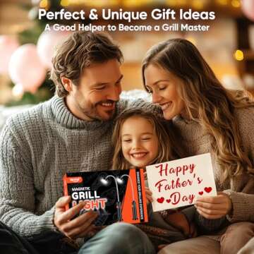 Grill Light BBQ Grilling Accessories: Unique Dad Gifts for Fathers Day from Wife Daughter - Cool Gif...