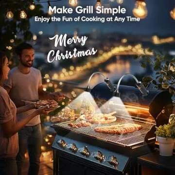 Grill Light BBQ Grilling Accessories: Unique Dad Gifts for Fathers Day from Wife Daughter - Cool Gifts for Men Husband Grandpa - Outdoor Bright Magnetic LED Light Smoker Accessories Tools - 2 Pack