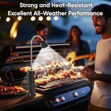 Grill Light BBQ Grilling Accessories: Unique Dad Gifts for Fathers Day from Wife Daughter - Cool Gifts for Men Husband Grandpa - Outdoor Bright Magnetic LED Light Smoker Accessories Tools - 2 Pack
