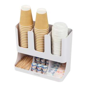 Mind Reader 6 Compartment Coffee Condiment Organizer