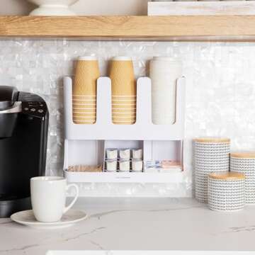 Mind Reader 6 Compartment Coffee Condiment Organizer