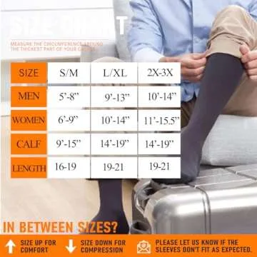 Graduated Compression Socks for Women&Men 5 Pairs Medical 20-30mmhg Knee High Socks Compression Stockings Athletic Socks(Multicoloured 1, Small/Medium(US SIZE))