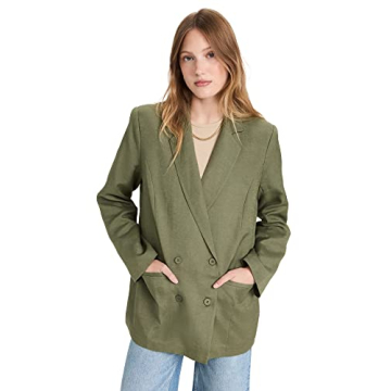 Lioness Women's La Quinta Blazer - Sophisticated Khaki Green Outerwear