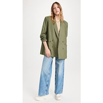 Lioness Women's La Quinta Blazer in Khaki Green for Style