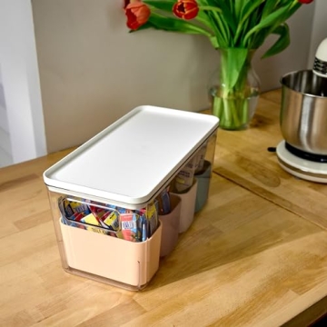Stylish Recycled Plastic Kitchen Storage Bins Set