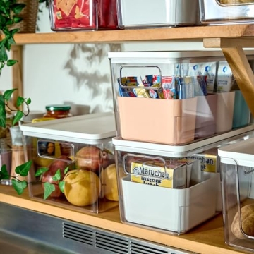 Stylish Recycled Plastic Kitchen Storage Bins Set