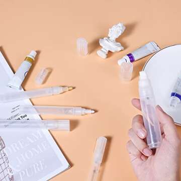 SAVITA Refillable Markers - 5pcs Professional Paint Pens Set