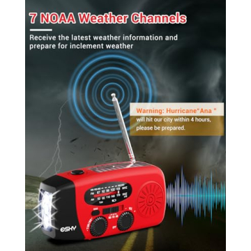 Esky Hand Crank Radio with Flashlight Power Bank