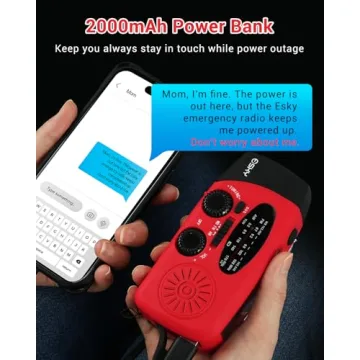 Esky Hand Crank Radio with Flashlight Power Bank