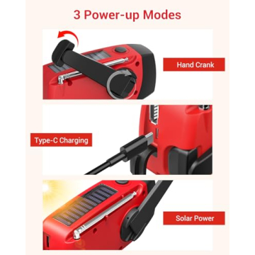 Esky Hand Crank Radio with Flashlight Power Bank