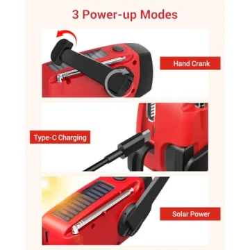 Esky Hand Crank Radio with Flashlight Power Bank