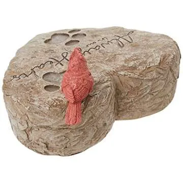 Precious Moments Memorial Garden Stone with Cardinal Accent
