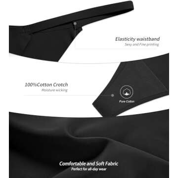 DEANGELMON Seamless G-string Thongs for Women