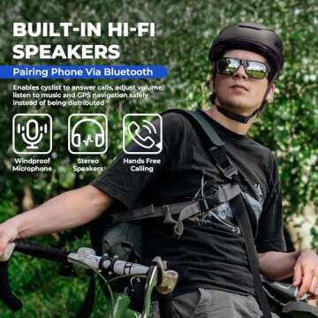 BASE CAMP SF-999 Bluetooth Smart Bike Helmet for Everyone