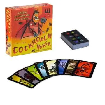 Cockroach Poker Party Game | Bluffing Strategy Card Game for Adults and Kids | Ages 8+ | 3-6 Players | Average Playtime 15-25 Minutes