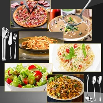 Thenshop 30 Pcs Stainless Steel Serving Utensils Set