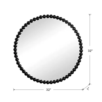 A&B Home Circle Mirror - Elegant 32" Wall Decor