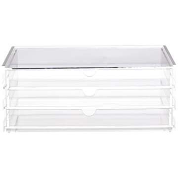 MUJI Acrylic 3-Drawer Storage Case for Stylish Organization