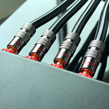 Goaycer 24K Gold Banana Plugs - 6 Pairs for Speakers