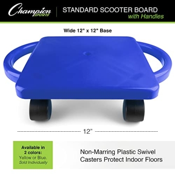 Champion Sports Scooter Board with Handles for Active Kids